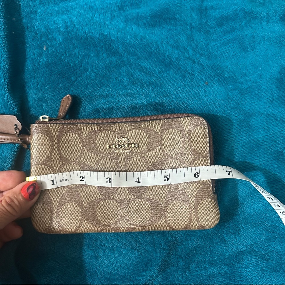 Coach Signature Gold Wristlet